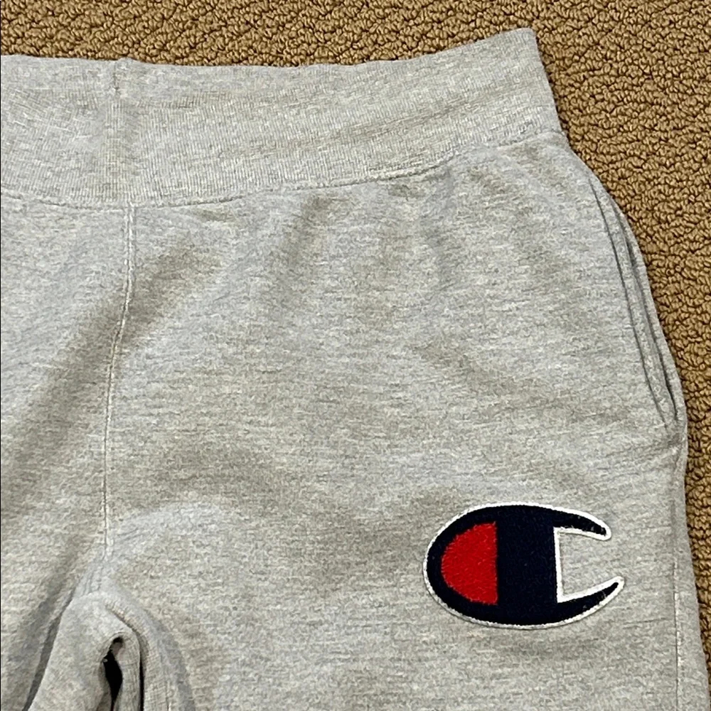 Vintage Champion Men's Reverse Weave Logo Jogger Sweatpants size XL Gray